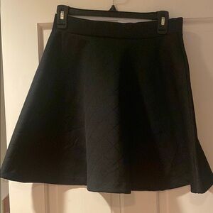 French Connection Black Mini Skater Skirt